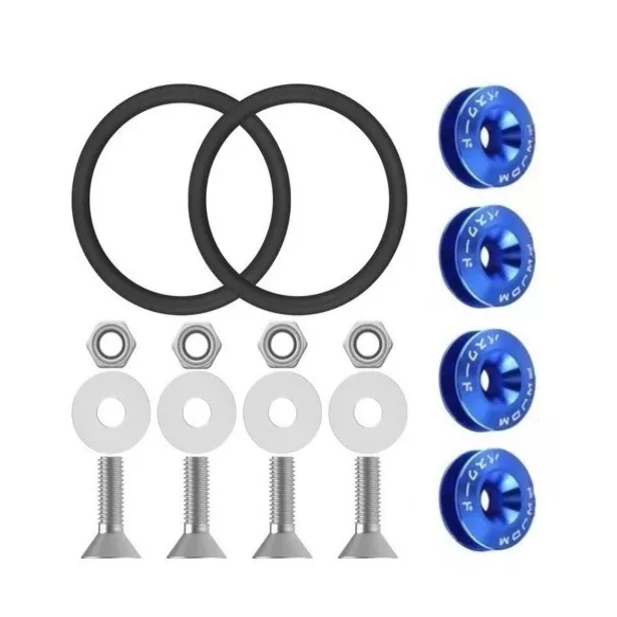 Sujetadores Facia Plano Tornillo Liga Bumper Fastener Azul.