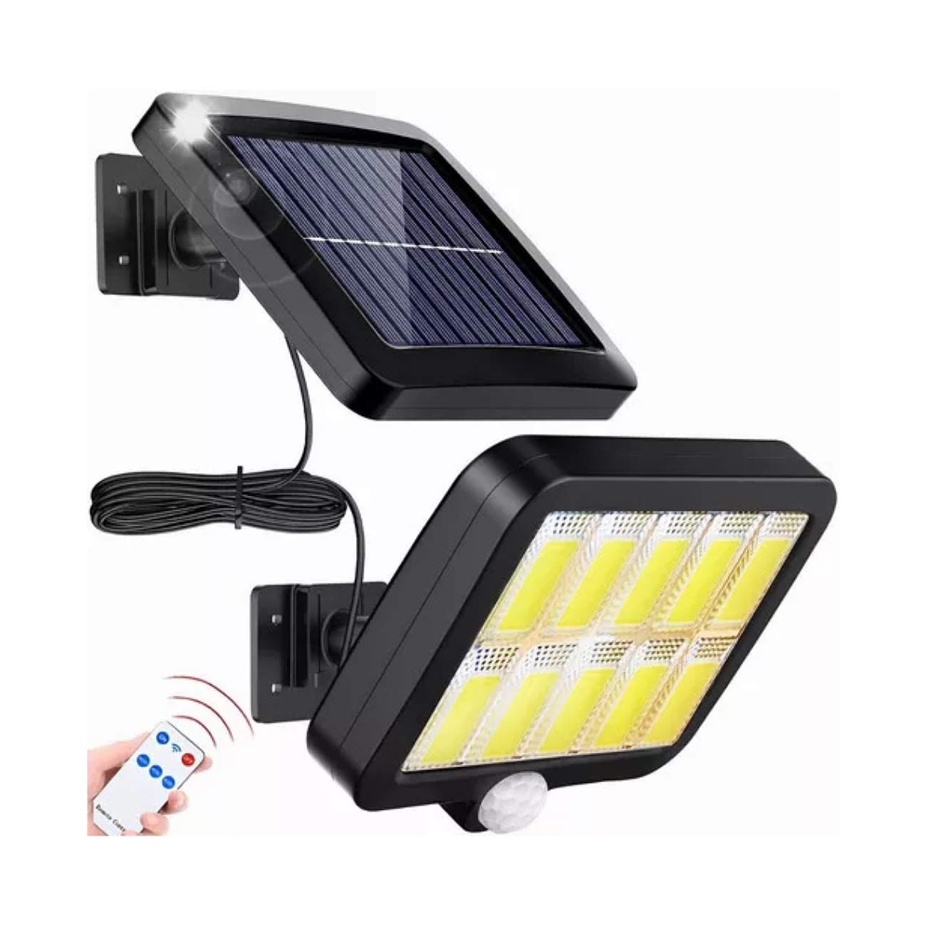 Lámpara Solar Exterior Luz Impermeable 160 led 3 Modos+remoto
