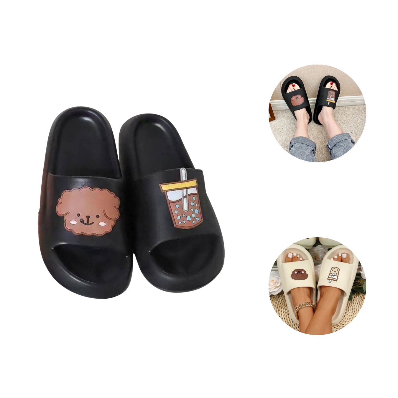Sandalia Sponch Chancla Adulto Pantufla Oso Osito.