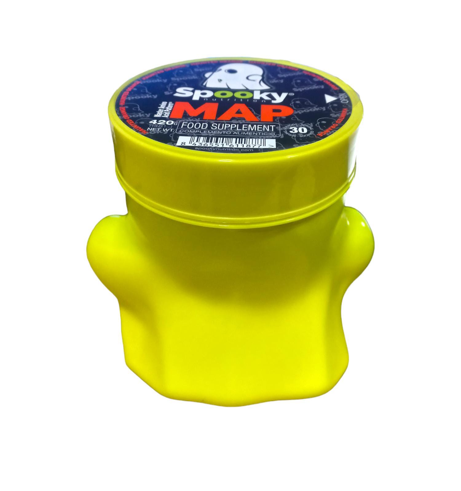 Aminoacido Spooky Map Nutrition 420gr 30 serv Naranja.