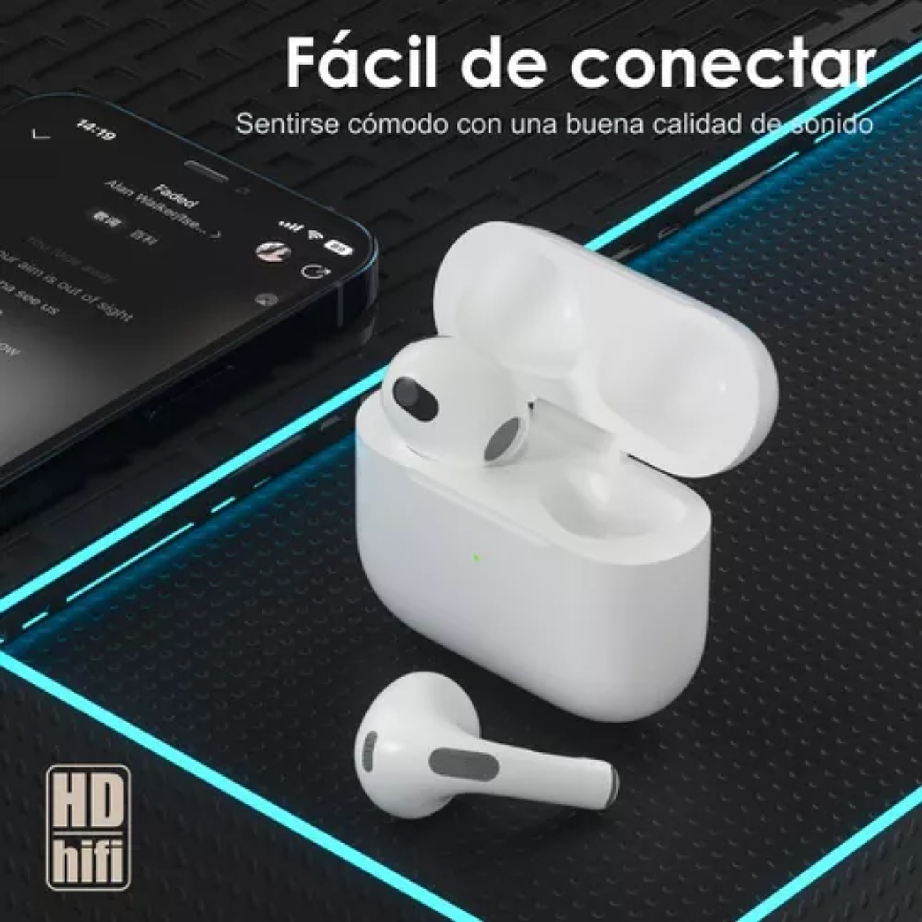 Audífonos Inalámbricos Bluetooth In-ear Gamer Color Blanco