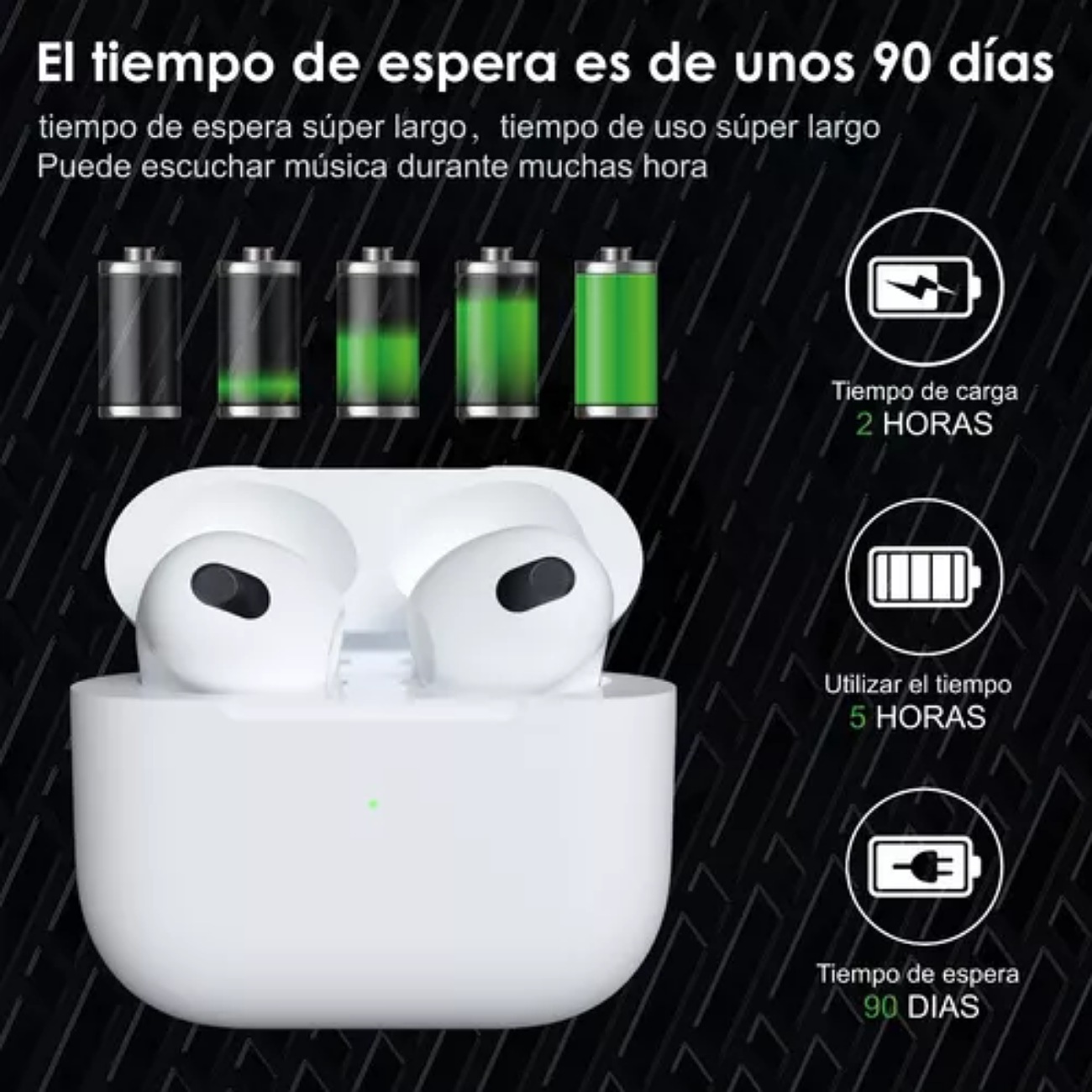 Audífonos Inalámbricos Bluetooth In-ear Gamer Color Blanco