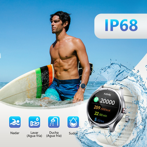 Reloj Inteligente Hombre Smartwatch Bluetooth Llamadas Alexa