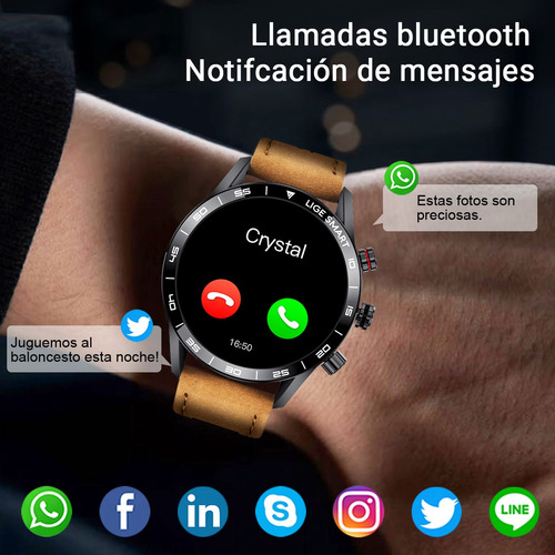 Lige Reloj Inteligente Para Hombre Smartwatch Bluetooth Depo