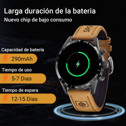 Lige Reloj Inteligente Para Hombre Smartwatch Bluetooth Depo
