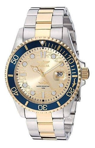 Reloj Invicta 30022 Acero Dorado Hombres Color de la correa Acero/Oro Color del bisel Azul oscuro