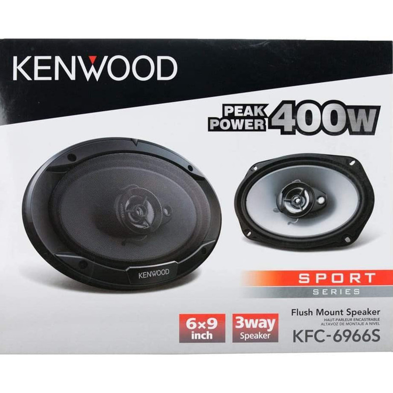Set De Bocinas Kenwood KFC-6966S 3 Vías 6x9 PLG 400w / 45w.
