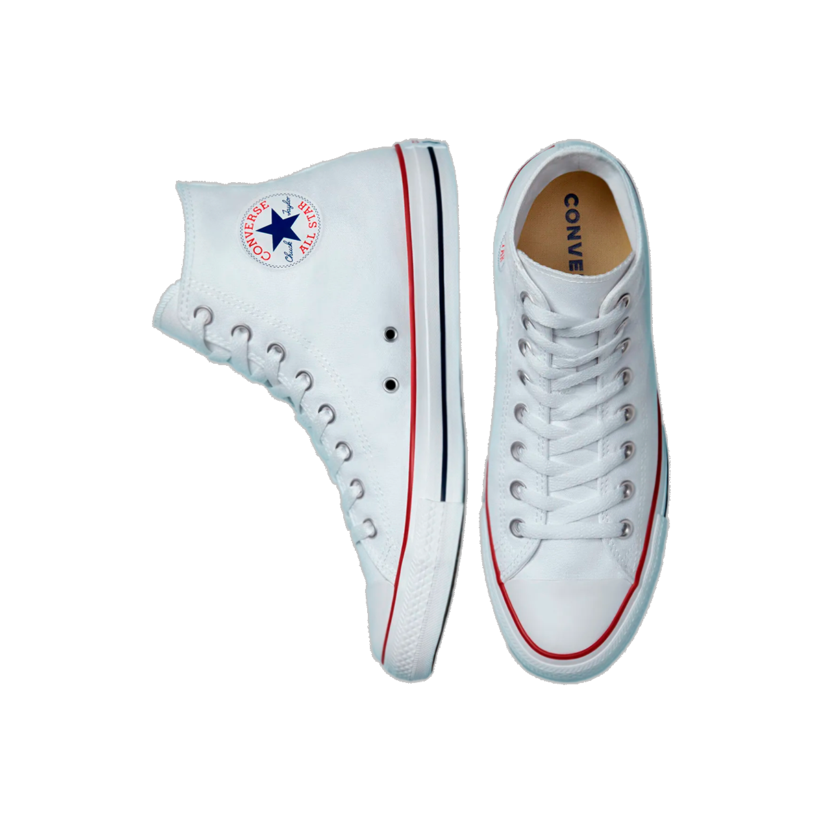 Tenis Converse Chuck Taylor All Star Blancos en Bota de Lona Unisex