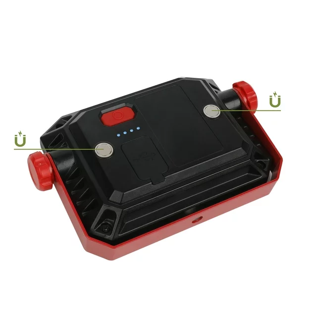 Lámpara De Trabajo Led Recargable De 1000 Lúmenes 40 Metros, Ajustable 360 Grados Marca Hyper Tough.