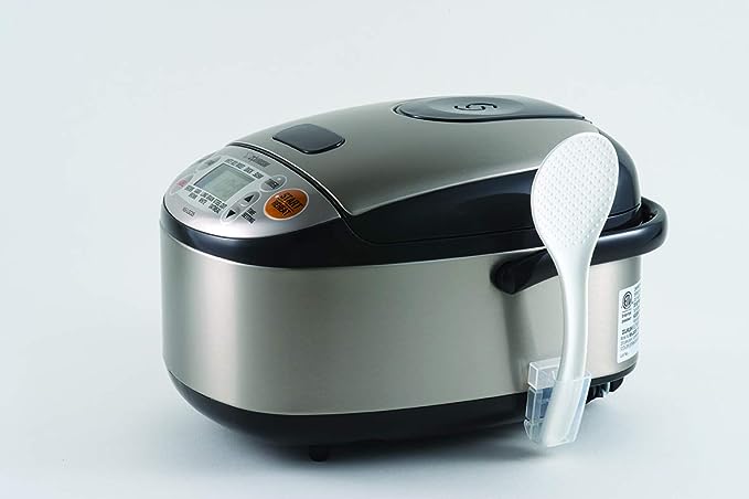 Zojirushi ns-lgc05 X B Micom Arrocera y calentador, acero negro.