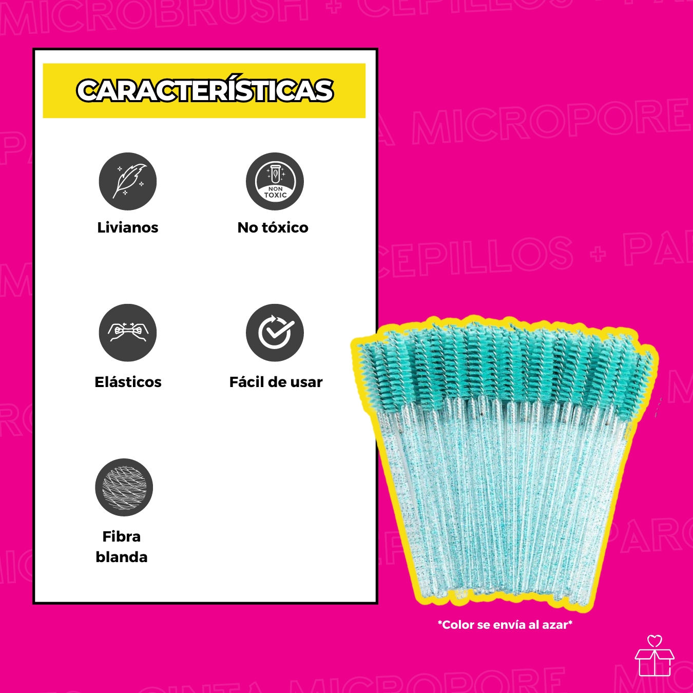 50 Cepillos Desechables Para Pestañas.