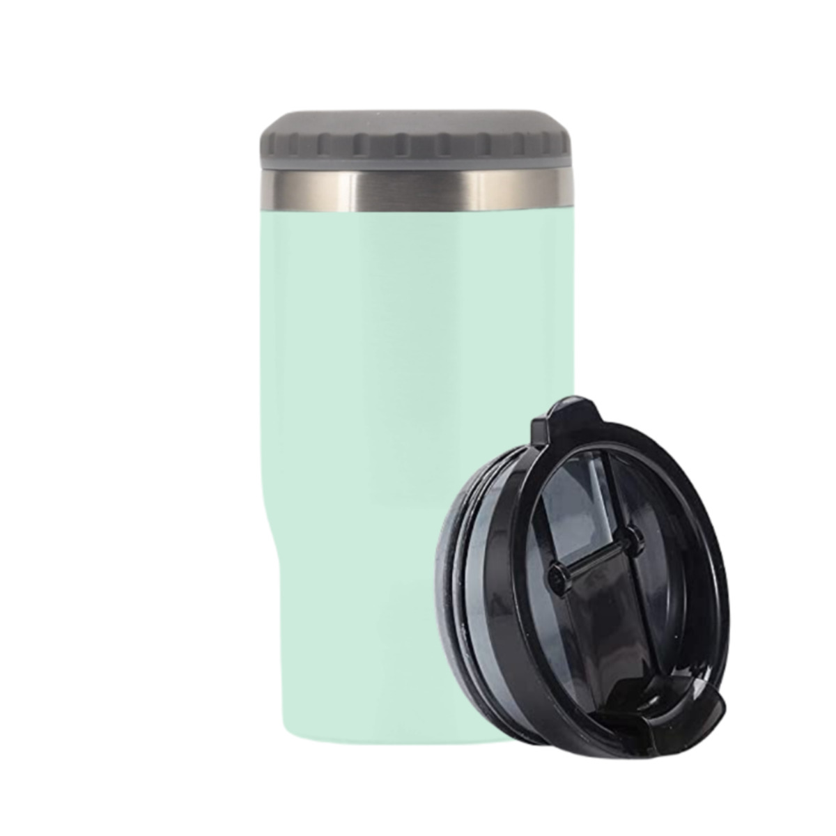Termo Porta Botellas 2 en 1 de 414 ML - Origami Home -Verde Menta.