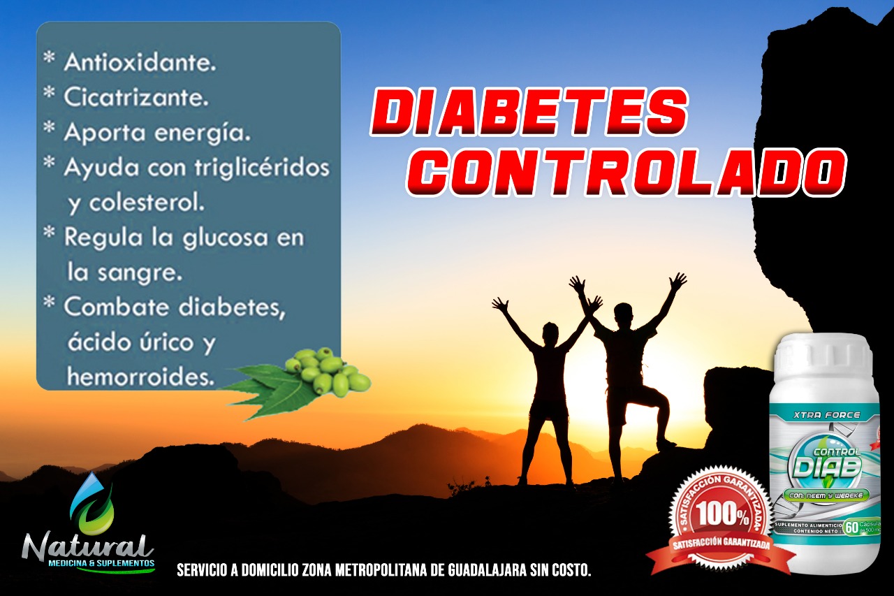 Control Diab es un Suplemento y Antioxidante, que contiene Ingredientes Naturales, ayuda a Refuerzo Cardiovascular y Diabetes sin problemas, Multivitaminico hombre 60 Cápsulas.