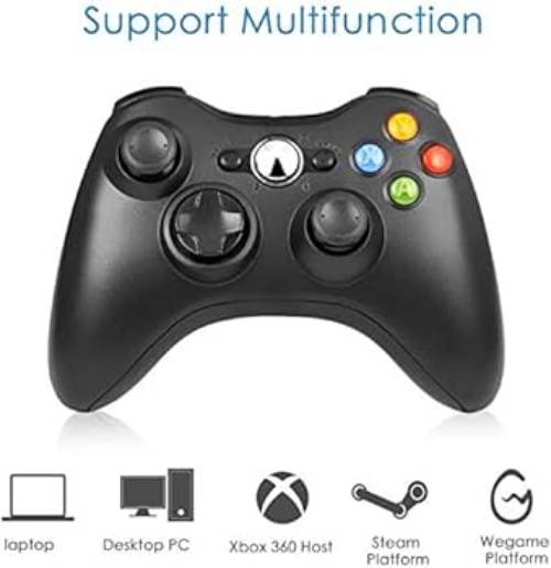 Paquete 2 Piezas De Control Compatible con Xbox 360 Color Negro