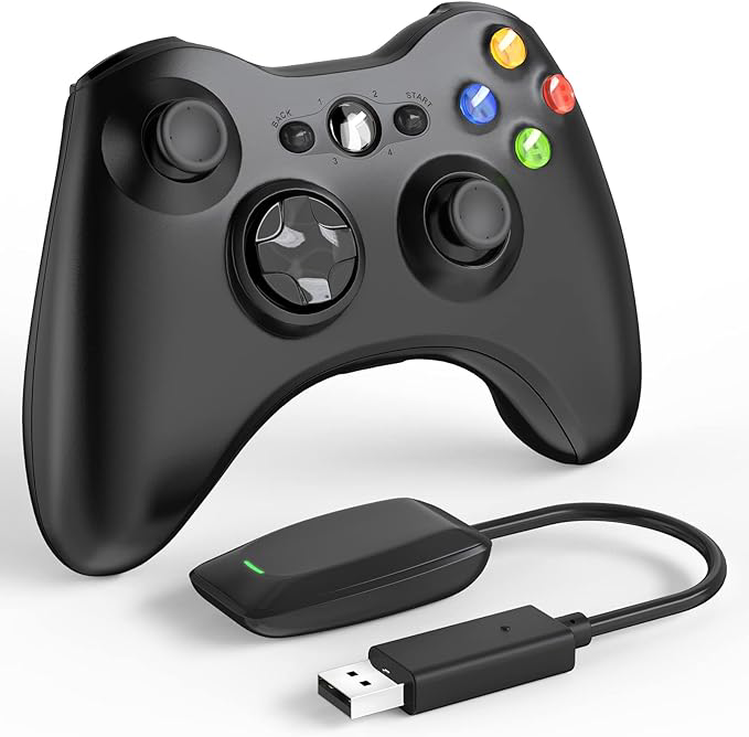 Paquete 2 Piezas De Control Compatible con Xbox 360 Color Negro