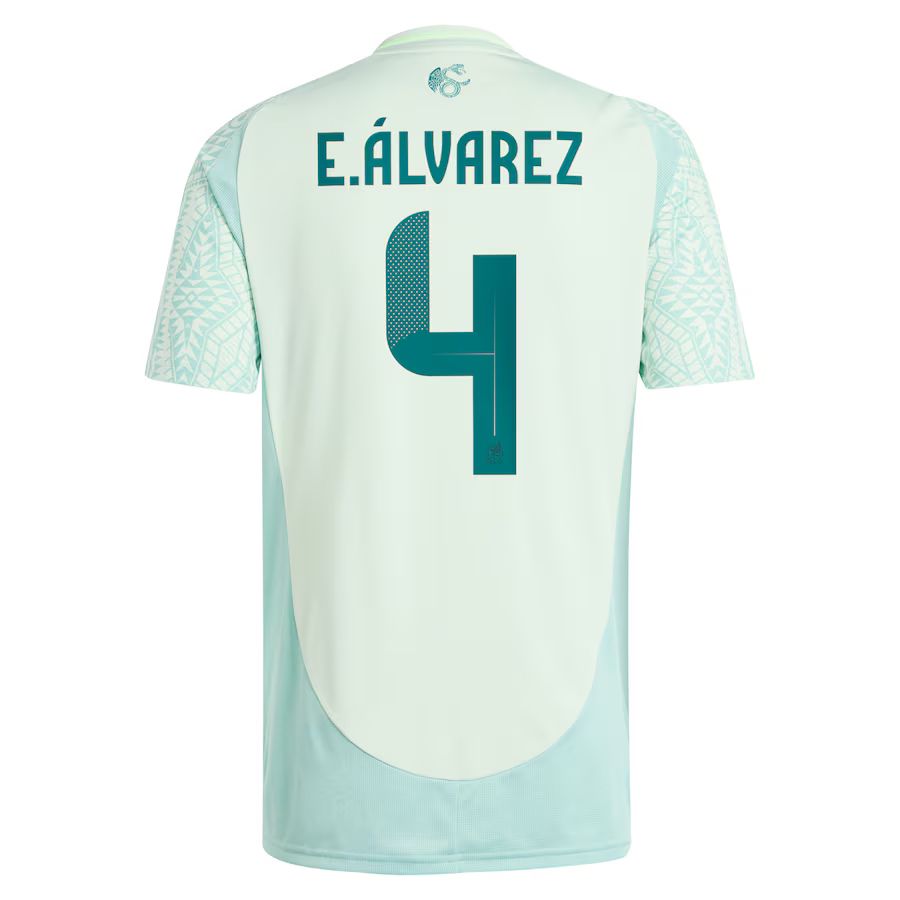 Nuevo! Jersey Mexico Copa America 2024 Visita Gris Edson Alvarez 4 El Machin Talla S.