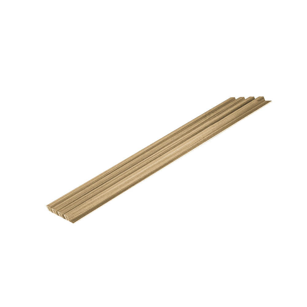 LAMBRIN DECORATIVO PREMIUM 3.4 M² 10 PZAS ESTILO MADERA COLOR CAFÉ CLARO .