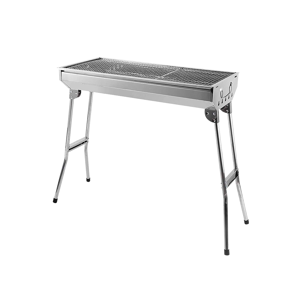 ASADOR PORTÁTIL PLEGABLE COLOR GRIS 73X33X70 CM.