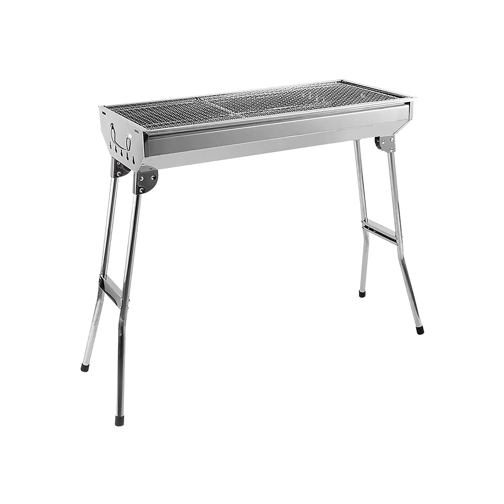 ASADOR PORTÁTIL PLEGABLE COLOR GRIS 73X33X70 CM.
