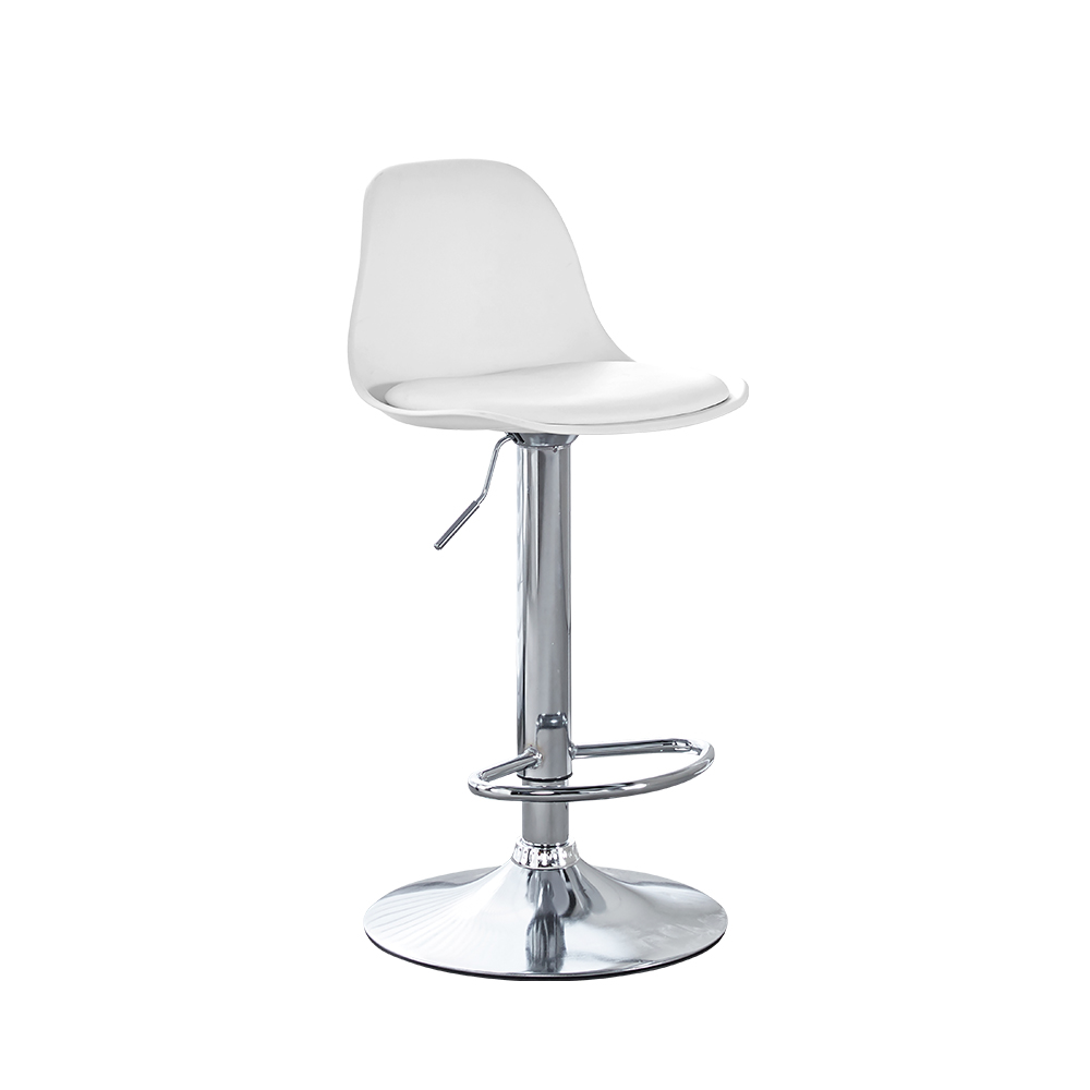 SET DE 4 BANCOS TIPO EAMES COLOR BLACO.