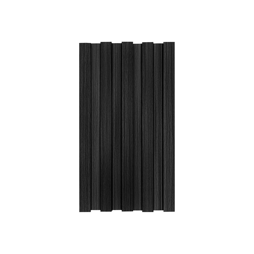 LAMBRIN DECORATIVO PREMIUM 3.4 M² 10 PZAS ESTILO MADERA COLOR NEGRO .
