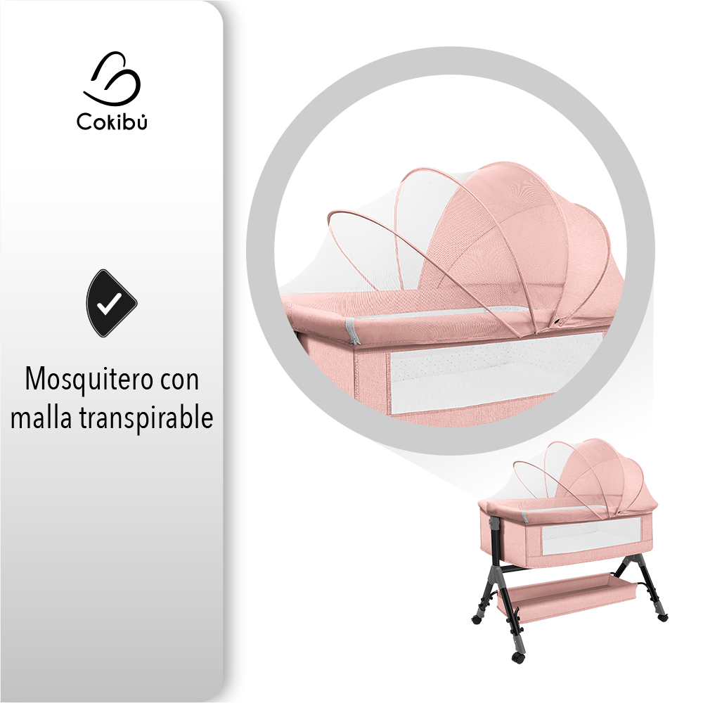 Cuna Moisés Para Bebé Con Mosquitero.