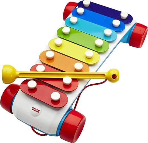A Fisher-Price, Xilófono Clásico, Juguete para bebés de 18 Meses en adelante, Desarrollo de sentidos y Creatividad Musical.