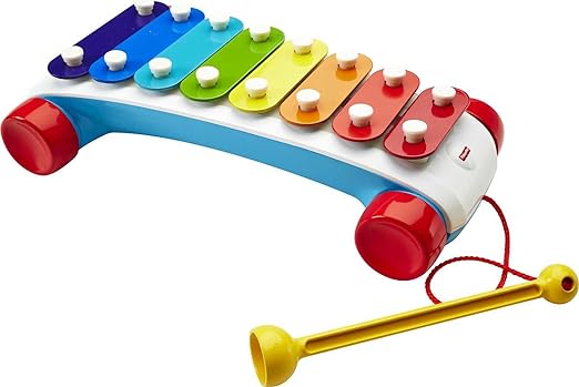 A Fisher-Price, Xilófono Clásico, Juguete para bebés de 18 Meses en adelante, Desarrollo de sentidos y Creatividad Musical.