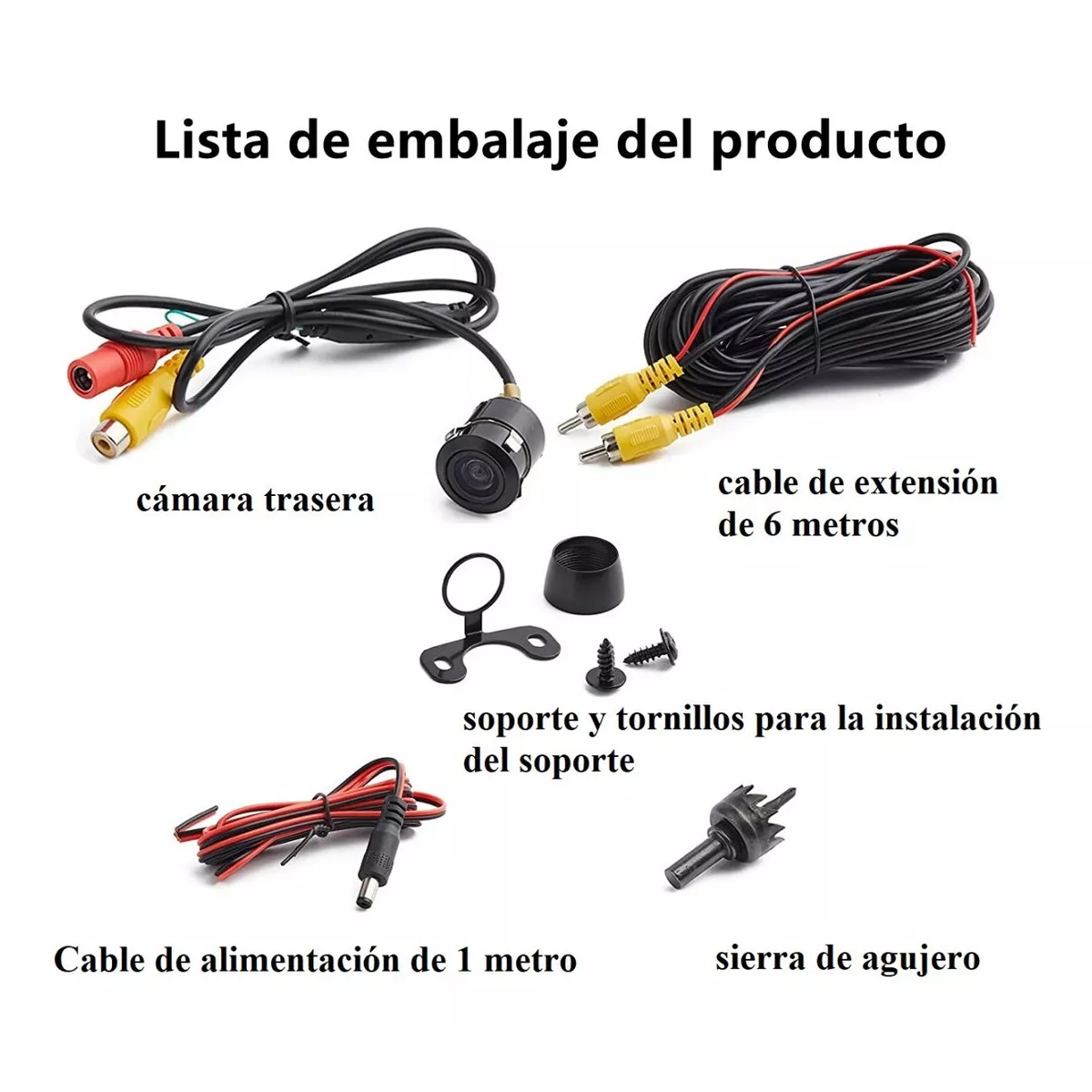 Cámara Trasera Trasera 2 Opciones De Montaje Diferentes