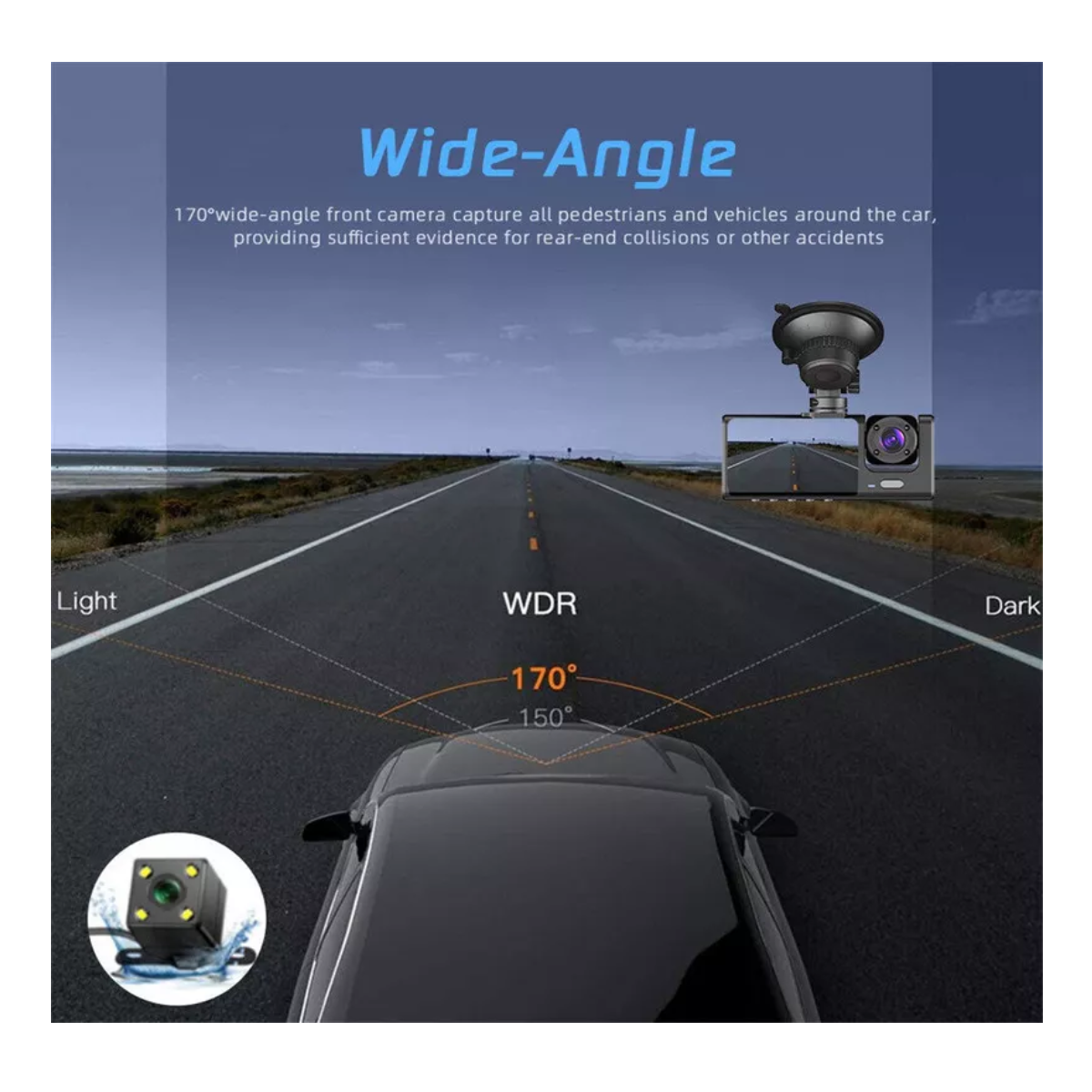 Dashcam Hd1080p De 170° Para Automóvil