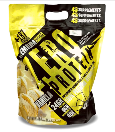 Proteina 43 Supplements Zero 6 Kg 187 Serv Vainilla.