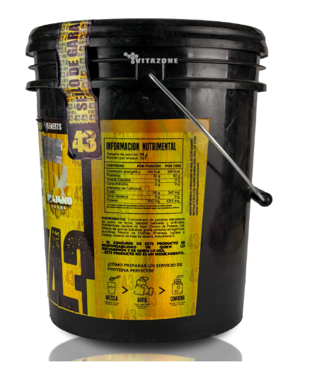 Proteina 43 Supplements Zero 6 Kg 187 Serv Platano.