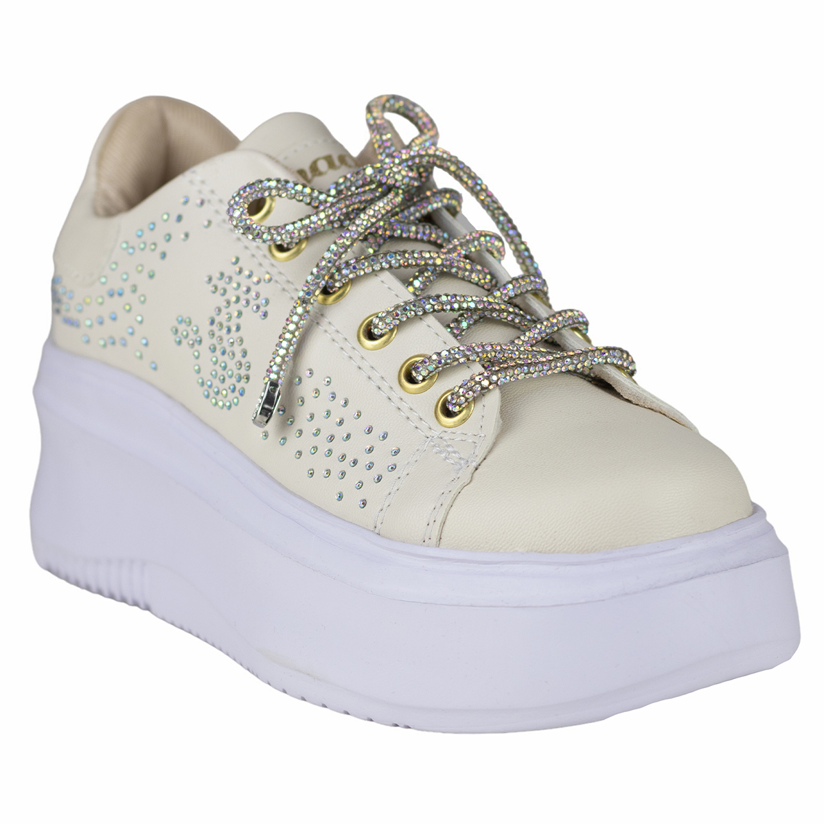 Tenis Plataforma Para Mujer Shadow Urbanos 3014 Blanco Latte.