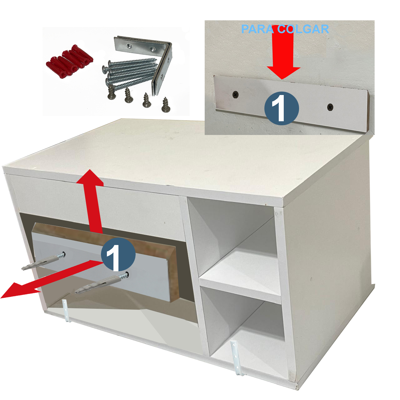 Gabinete Baño Moderno Chapa Tzalam Calidad Laminado ENSAMBLADO.