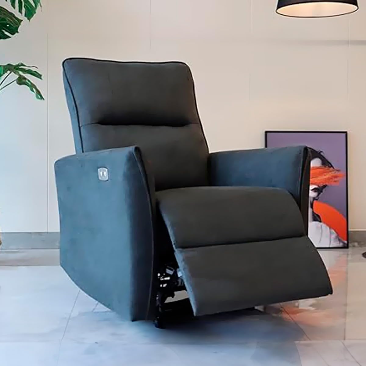 Sillón Reclinable para Adultos Eléctrico - Reposet Reclinable Confortable - Abdel Color Gris.