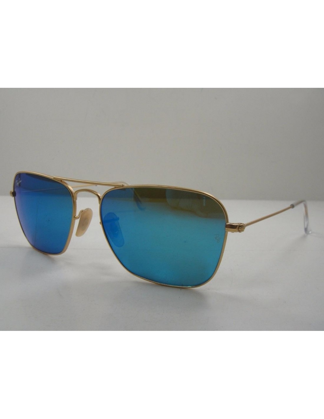 Lentes de sol Ray Ban Rb3136 112/17 Caravan Azul Espejo Dorado Icon