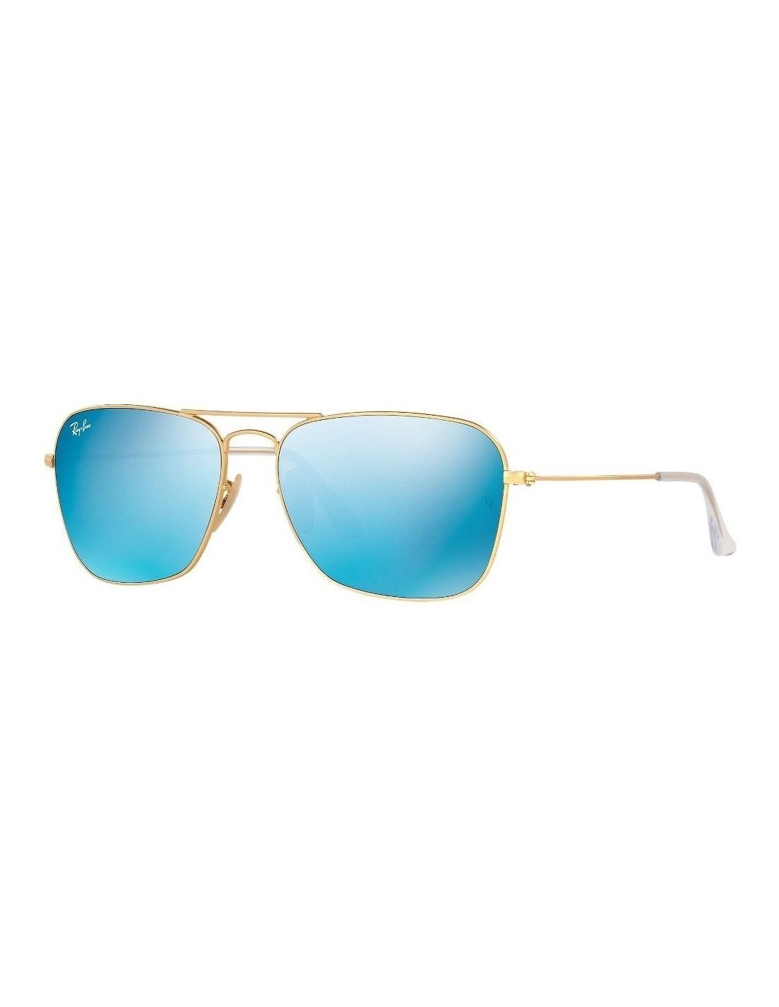 Lentes de sol Ray Ban Rb3136 112/17 Caravan Azul Espejo Dorado Icon