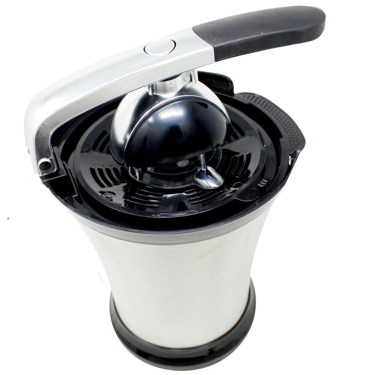 Exprimidor de cítricos doble cono acabado acero decakila.