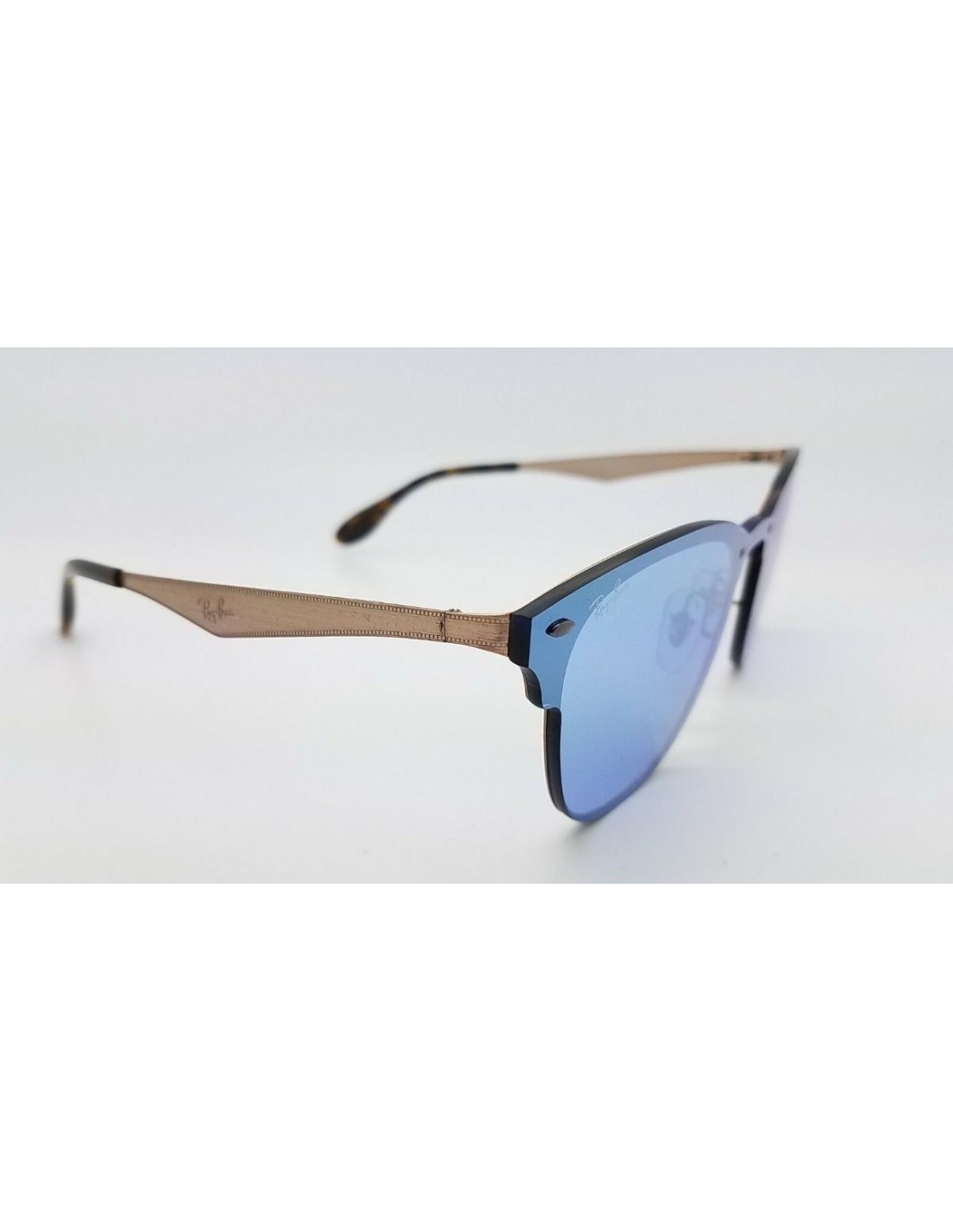 Lentes de sol Ray Ban Rb3576n 90391u Clubmaster Blaze Lila Espejo Plateado
