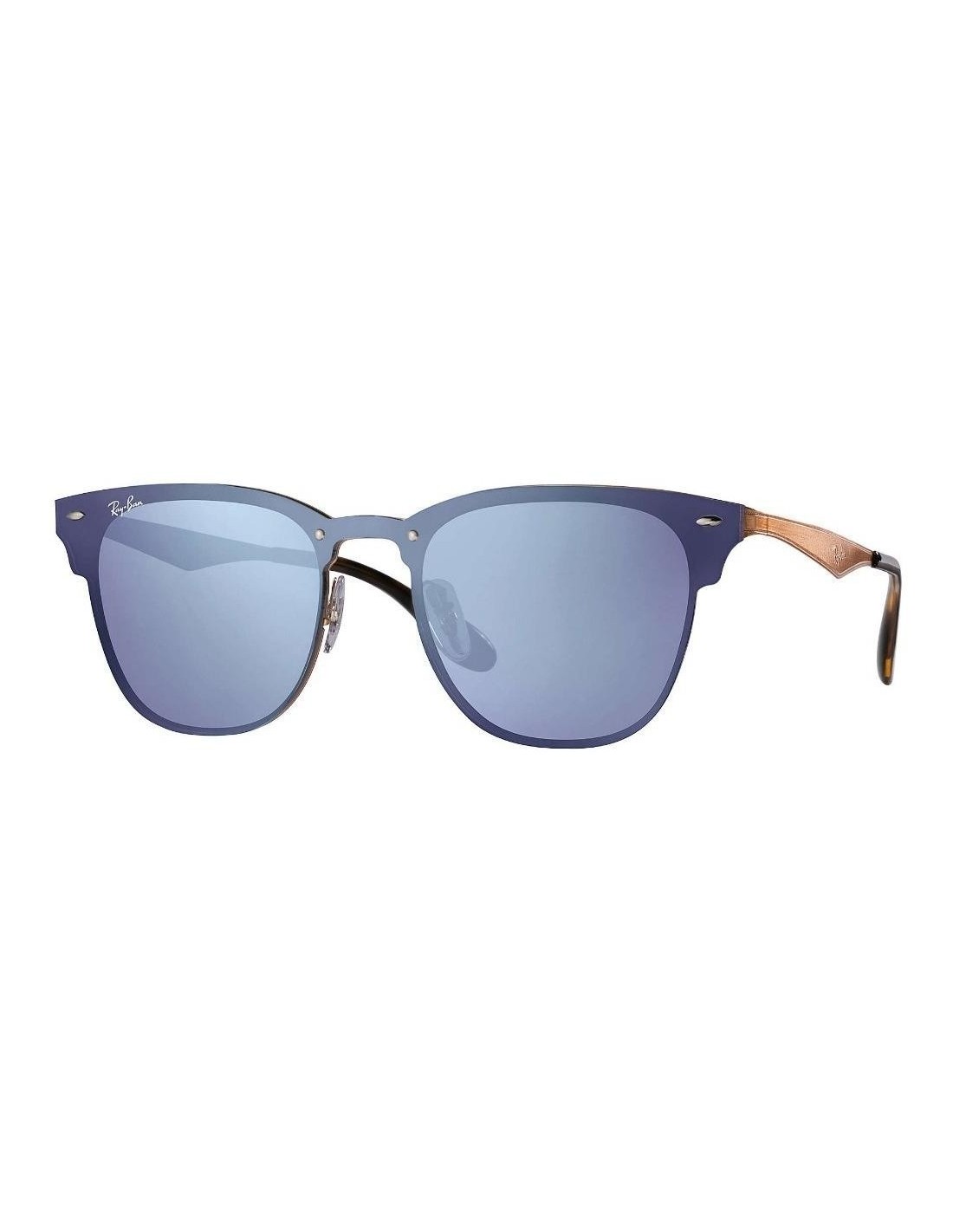 Lentes de sol Ray Ban Rb3576n 90391u Clubmaster Blaze Lila Espejo Plateado