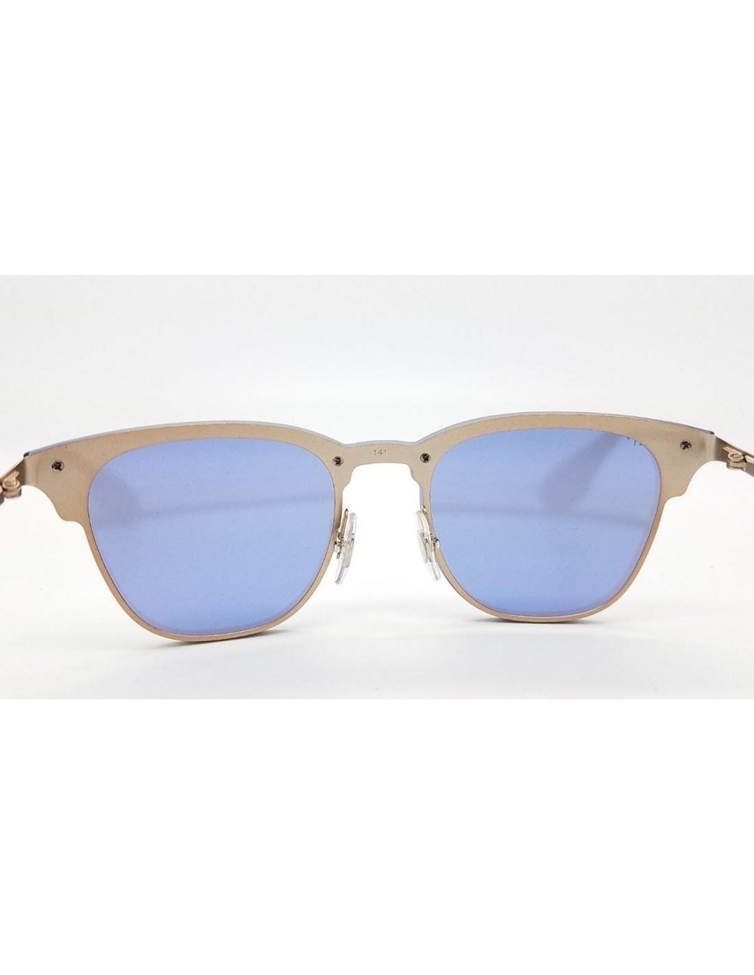 Lentes de sol Ray Ban Rb3576n 90391u Clubmaster Blaze Lila Espejo Plateado