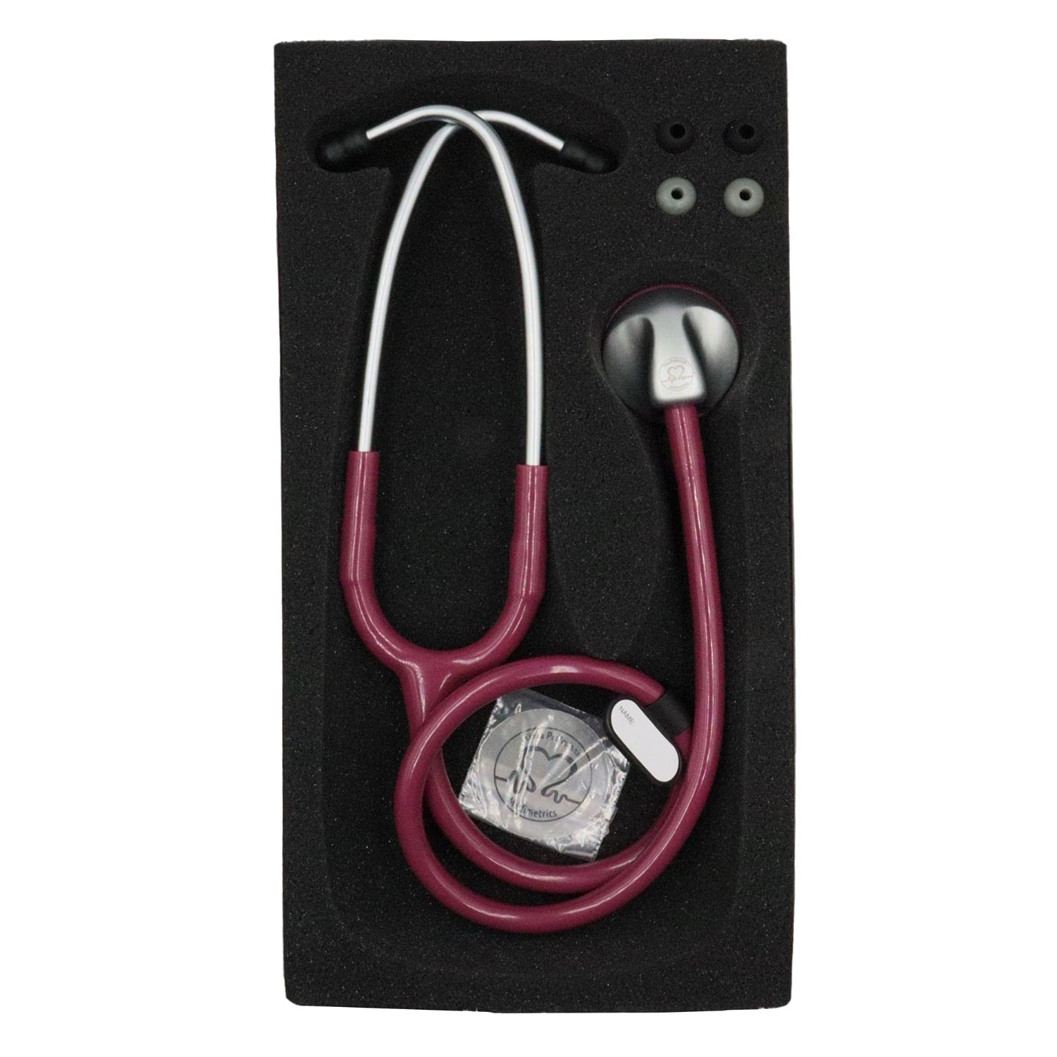 ESTETOSCOPIO  MEDIMETRICS CARDIO 1 PRO BURGUNDY.