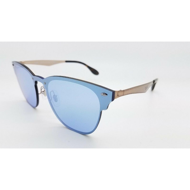 Lentes de sol Ray Ban Rb3576n 90391u Clubmaster Blaze Lila Espejo Plateado