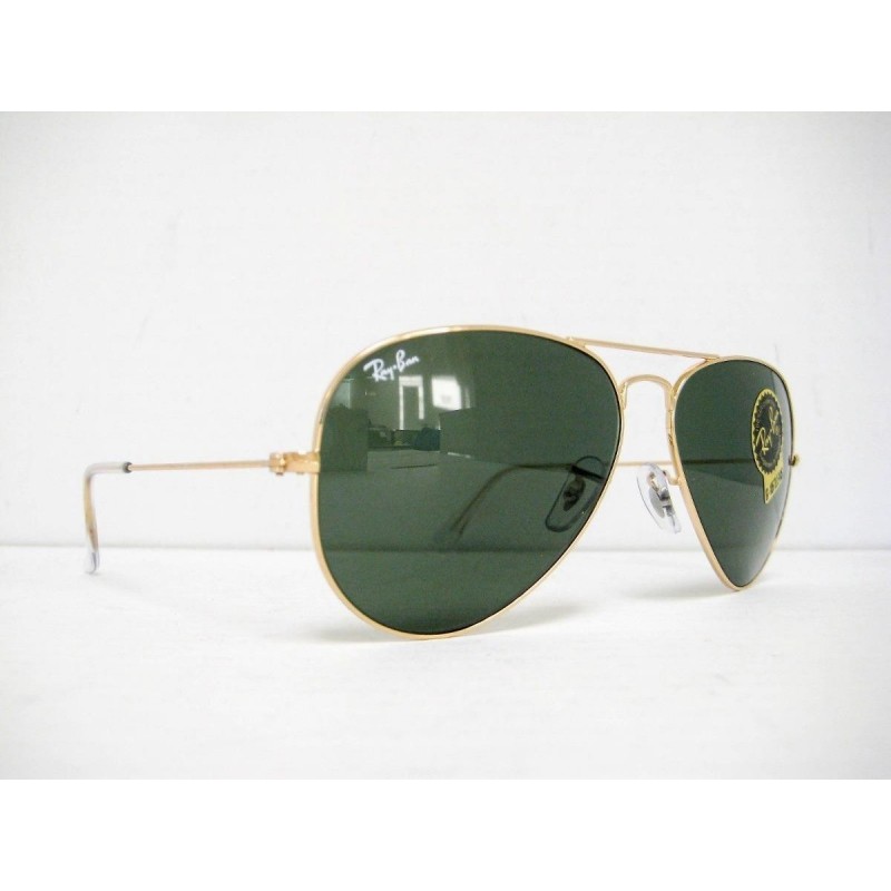 Lentes de sol Ray Ban Rb3025 L0205 Aviator Negro Dorado Gota Piloto G15