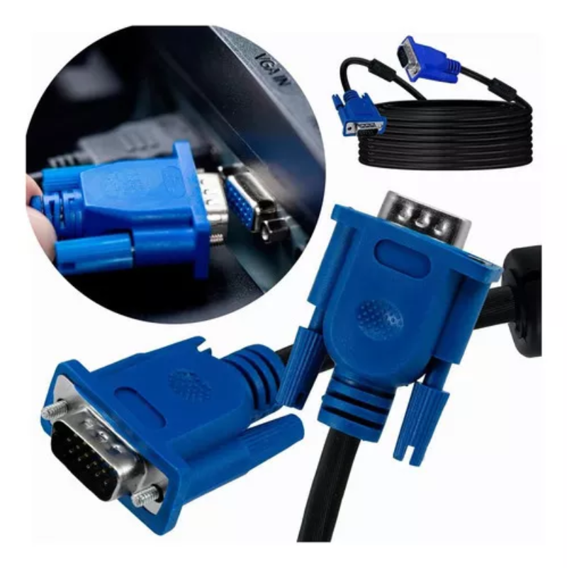 Cable Vga A Vga 20 Metros Macho / Macho Laptop