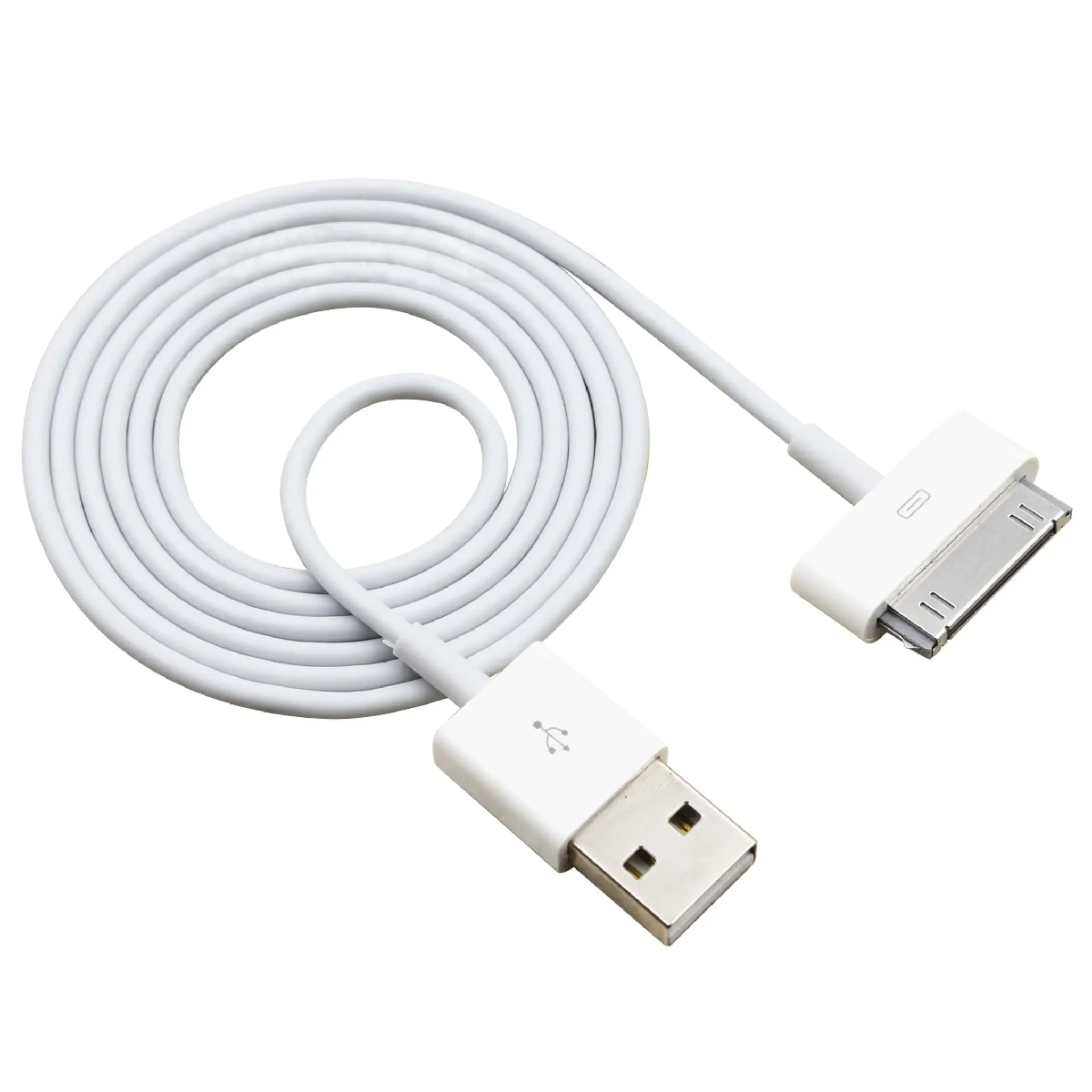 Cable de Carga y Datos 30 Pines iPod iP 4 Ipad Blanco.
