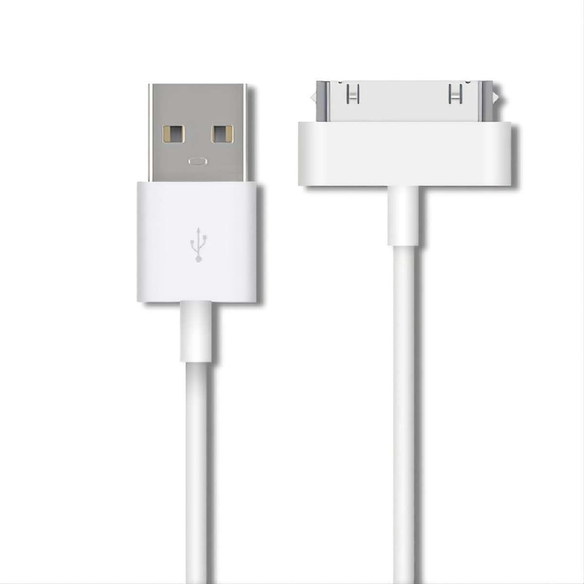 Cable de Carga y Datos 30 Pines iPod iP 4 Ipad Blanco.