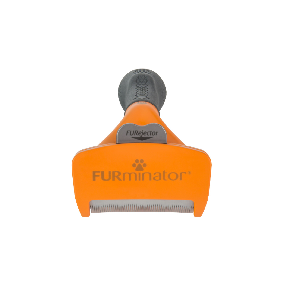 Cepillo Deslanador Furminator para Perro Mediano de Pelo Largo, Naranja.