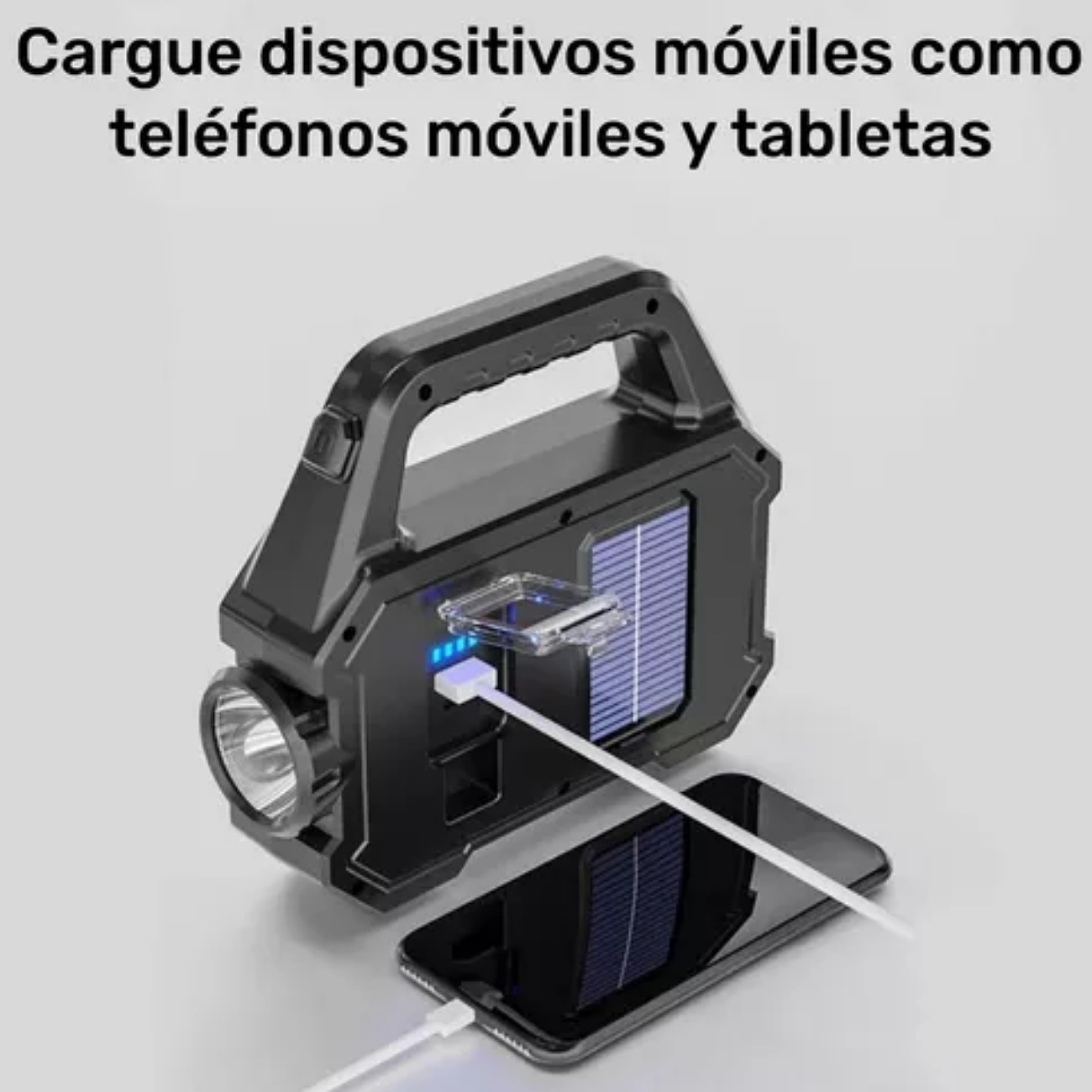 Lámpara Recargable De Trabajo Tipo Led De Mano P/campamento