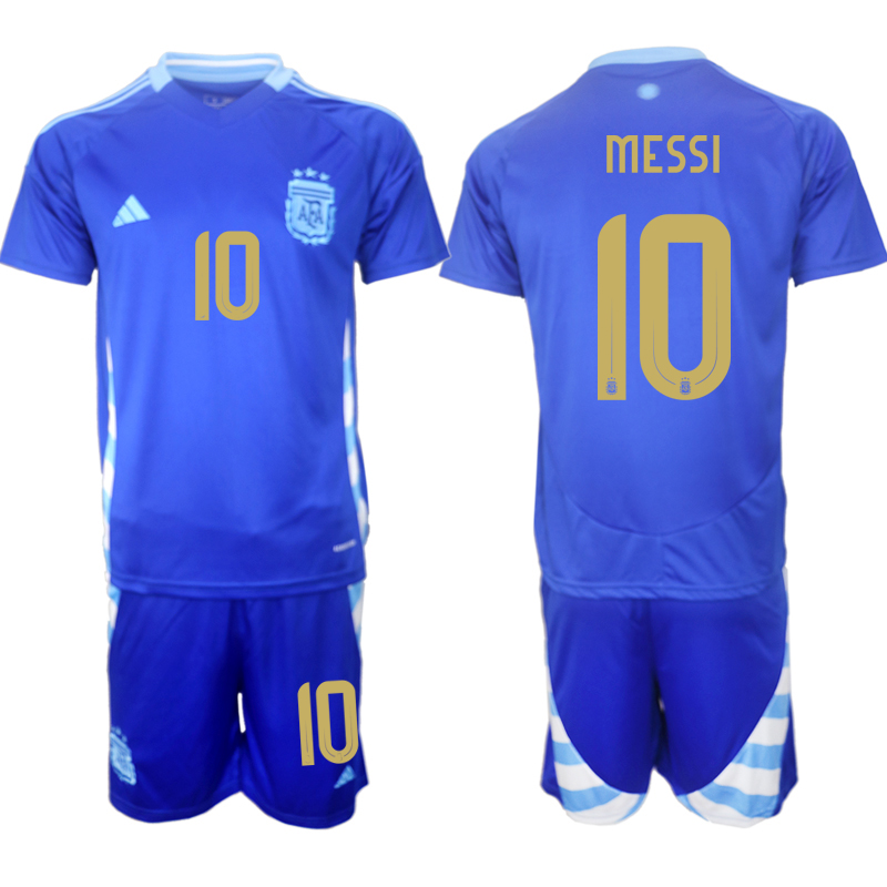 Nuevo! Jersey Argentina Copa America 2024/2025 Visita Azul Messi 10 Talla M.